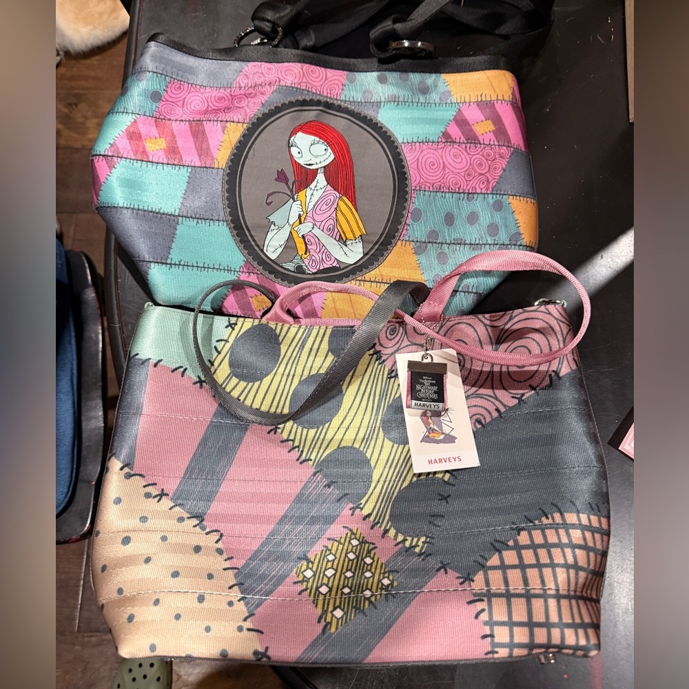 Harveys Disney Nightmare Before Christmas Purse Lot of Two Sally Purses